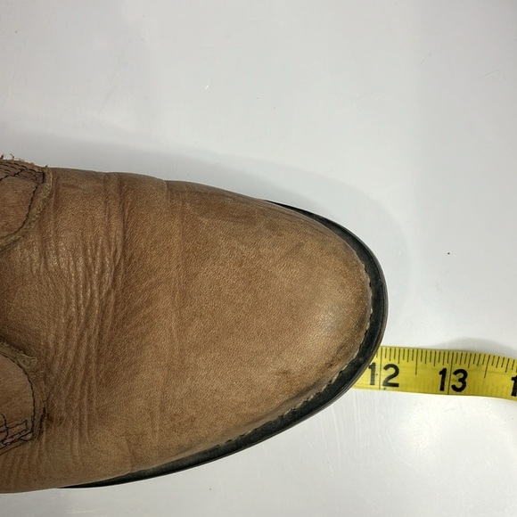 Tan leather lace up‎ boots riding boots approximately size 9.5/10 main image 6